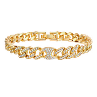 All-match women's copper inlaid zircon bracelet wheat ear bracelet bracelet cross-border Women's retro style bracelet wholesale