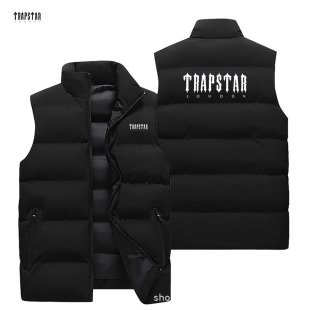 Cross-border men's vest winter new fashion men's coat waistcoat warm vest sleeveless collar down cotton-padded jacket