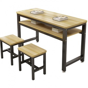 Desks and Chairs Training Class Study Table School Tutoring Class Cram School Rounded Corner Desk Student Study Table 2023 New Style