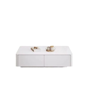 Nordic Style Cream Coffee Table TV Cabinet Floor-standing Combination Fillet Hanging TV Cabinet Floor-standing Internet Celebrant Coffee Table for Small Apartment