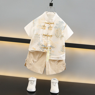 Hanfu Boy Костюм для детей Новый китайский летний национальный костюм