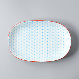 10 Inch Denier Ceramic Plate Dish Plate European Style and Style Creative Household Simple European Style Tableware Oval Plate