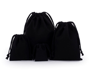 Cotton Bundle Pocket Custom Printed Logo Drawstring Cotton Bag Wholesale in stock Environmentally Friendly Packaging Storage Bag