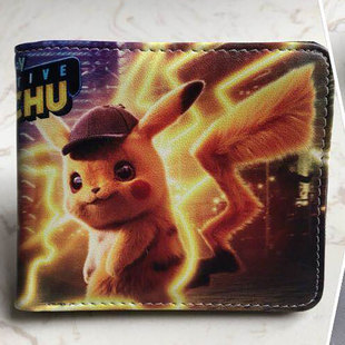 Cartoon Pokemon Pokemon Short Wallet Elf Baby Bika Super Color Printed Wallet