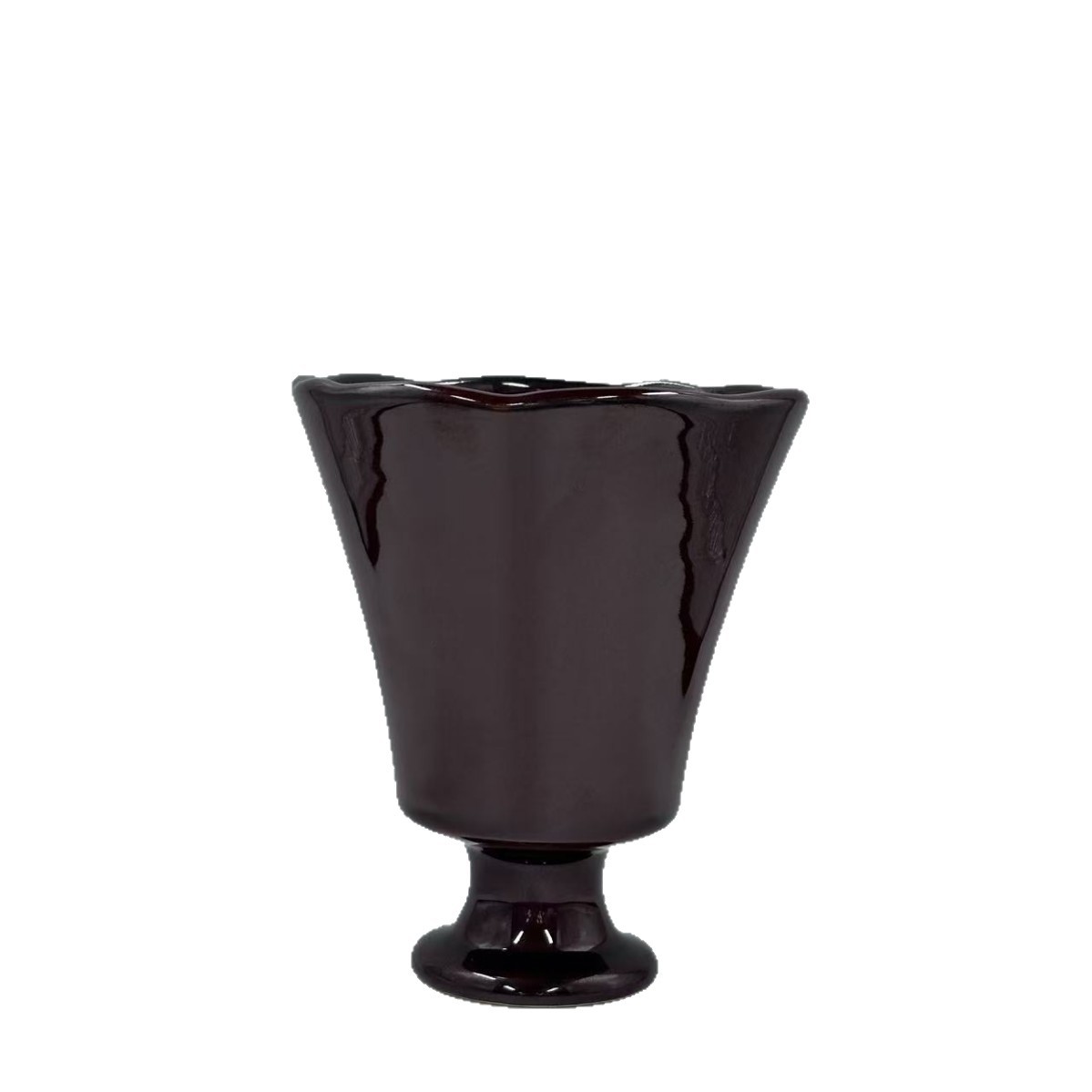 French-Style Retro Minimalist Ceramic Flower Pot for Green Plants, High-End Orchid-Specific Flower Pot, Suitable for Cafes and Flower Shops