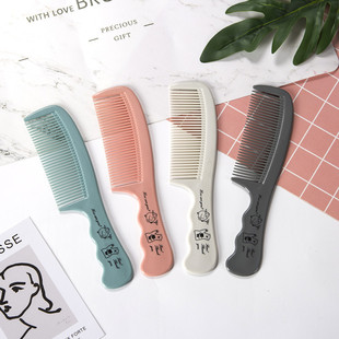Nordic series plastic hair comb factory wholesale girl Home portable cute cartoon printing hair comb