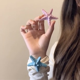 Ocean Wind Summer Simulation Shell Starfish Edge Clip Hairpin Hairpin Seaside Holiday Spice Mermaid Princess Headwear Women