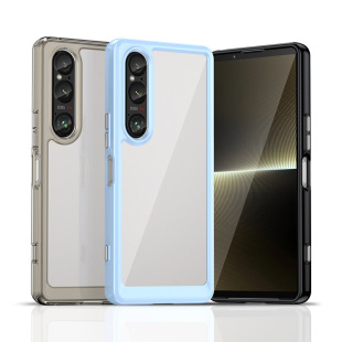 Трансграничное применение Sony Xperia1 VI чехол для мобильного телефона прозрачный акриловый красочный полный пакет защиты от падения мягкий чехол