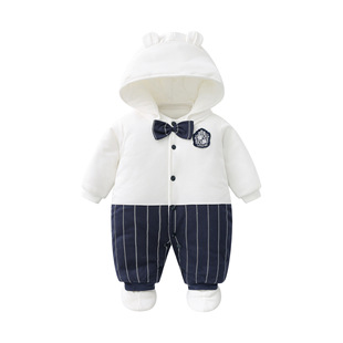 Baby Clothing Autumn and Winter Thickened Baby's Clothes Cotton-padded Clothes Infant's Jumpsuit Newborn Jumpsuit Going Out Climbing Clothes