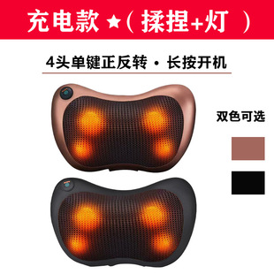Cross-border USB charging kneading hot massage pillow cervical leg waist gift electric massager cushion manufacturers