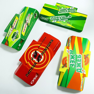 Cross-Border Hot-Selling Cockroach House Cockroach Stickers for Home Kitchen Indoor Effective Cockroach Trap with Bait in Russian