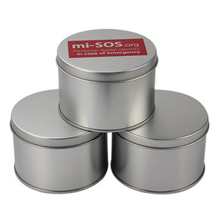 Round Cake Jar Mousse Cookies Packaging Iron Box Tinplate Jar Tea Tea Candy Storage Can Metal Box