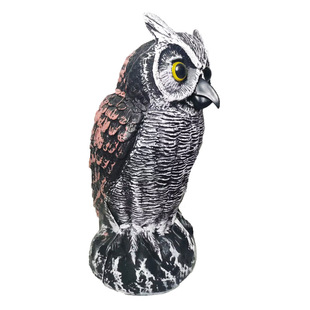 Can sense sound eyes bright 10-inch (26Cm) height small size bird repellent product model owl
