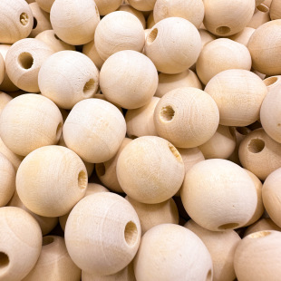 Round Wood Beads 6-18mm Beads Wood Beads Lotus Wood Beads Round Beads DIY Jewelry Beads Beading Accessories Loose Bead Material