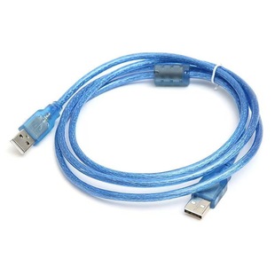 Dual USB male-to-male cable computer radiator set-top box writing pad camera two usb data cable