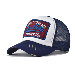 Cross-border new net cap 3D three-dimensional embroidery boutique NEW YORK embroidered baseball cap outdoor summer breathable net cap