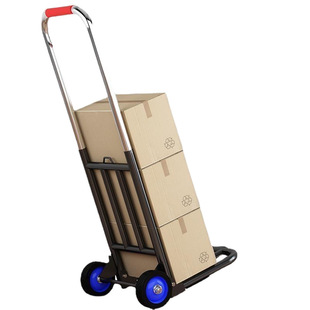Folding cart hand-pulled cart folding luggage cart load king shopping cart hand-pulled cart carrying Zhao Zhiwu