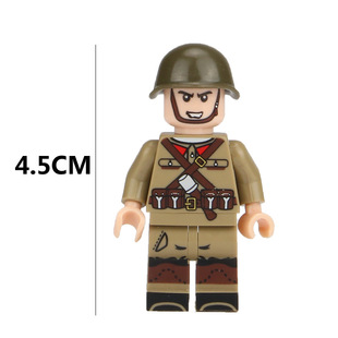 Cross-border Military Man Building Blocks World War II Series Eighth Route Army German Army British Soldiers Assembled Little Doll Boy Toy