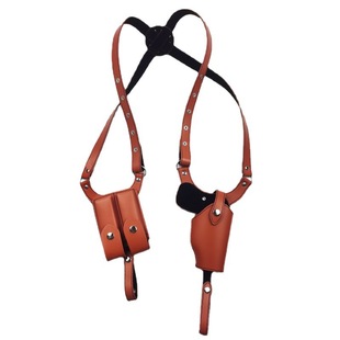 New Tactical Armpit G17 Universal Portable Holster Outdoor Hidden Leather Gun Bag with Magazine Bag Shoulder Strap