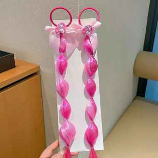 Little Pony Children's Rubber Tendons Cute Color Bubble Braid Lantern Braid Wig Braid Hair Ring Girls' Horsetail Hair Accessories