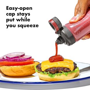Amazon Kitchen Supplies Seasoning Bottle Salah Dressing Press Squeeze Bottle Plastic Squeeze Bottle Kitchen Seasoning Bottle