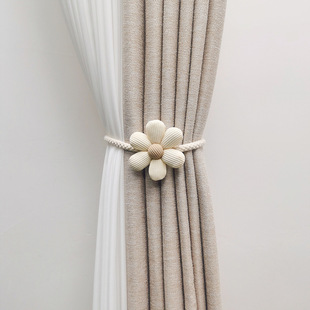 The New Factory Direct Korean flower curtain strap curtain buckle creative Joker living room free