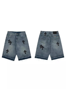 Cross-border Trade Croix Chrome Hearts All-match American Casual Cross Dressed Jeans