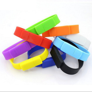 Silicone wrist strap USB flash disk 4g8g bracelet gift USB flash disk 64G wrist business creative high-speed USB flash disk in stock wholesale