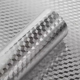 Cross-border Kitchen Sticker Stove Countertop Self-adhesive Thickened Cabinet Moisture-proof Aluminum Foil Paper Kitchen High Temperature and Oil-proof Wholesale