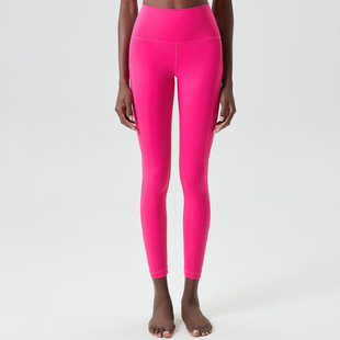 Cross-Border Half-Ring Waist Flap Pocket Pants Yoga Pants for Women, Elastic Large Size Tight Aerobics Leggings, High-Waisted Sports Fitness Pants