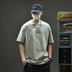 Men's Short-sleeved T-shirt 2025 New Arrival Summer Men's Top Clothes All-match Fashionable Loose Trendy Brand Men's T-shirt Men's T-shirt