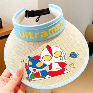 Children's Sun Hat Summer Sun Hat Rechargeable Fan Hat Big Brim Empty Top Hat Sun Hat for Boys and Girls