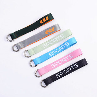Factory in stock simple kettle portable webbing lanyard key chain mobile phone lanyard multifunctional steel ring lanyard wholesale