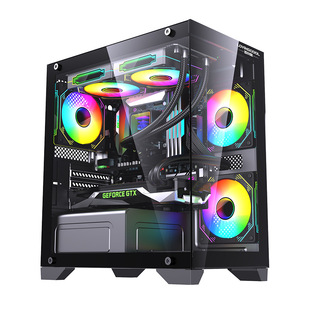Новый God Phoenix трансграничный настольный компьютер шасси mATX может быть оснащен 6 вентиляторами 3.0 игровой корпус с видом на море