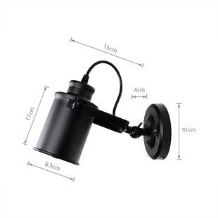 American style loft retro industrial wind wall lamp personalized cafe bar creative balcony bedroom restaurant wrought iron wall lamp