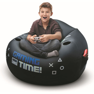 Factory supply inflatable sofa inflatable game sofa home sofa chair black round children's sofa