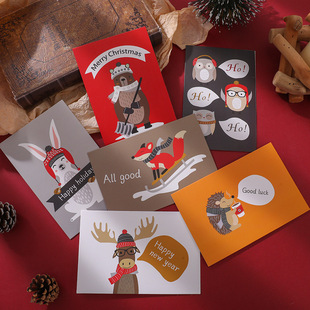 Amazon hot new Christmas card decorations set greeting card creative high-end blessing card spot wholesale