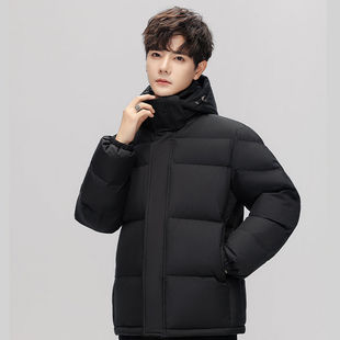 [Cross-border Foreign Trade] Cold-proof Velvet Clothing Men's and Women's Korean-style New Chinese Play Short Hooded Simple Fashion Couple Tooling