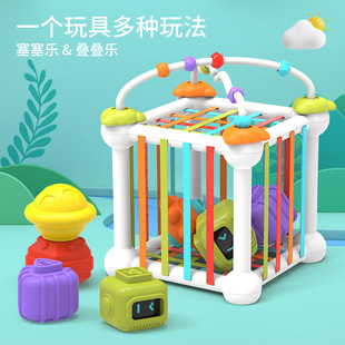 Baiji Bear Новый продукт Amazon Детские игрушки Раннее образование Цветовое познание Рука Сенсорная тренировка Радуга Сейл