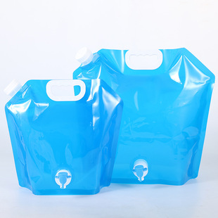 Outdoor Large Capacity Valve Portable Folding Water Bag Mountaineering Travel Sports Plastic Bucket Camping Water Bag