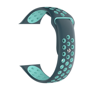 Подходит для AppleWatchUltra Apple 1-8 поколения Universal Nike Snap спортивный Двухцветный силиконовый дышащий ремешок