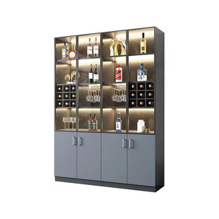 Factory Customized Wall Bookcase Solid Wood Wardrobe Special-Shaped Bookshelf Curved Wine Cabinet Processing Customized Background Display Cabinet