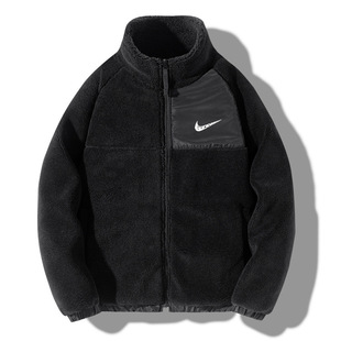 Men's 2023 autumn and winter lambswool coat Hong Kong style trendy student versatile fleece-lined thickened cotton-padded coat lambswool coat