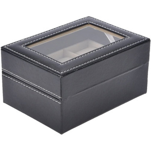 Factory direct 3 pu leather watch box storage display storage box spot wholesale 3 slot pu leather watch box