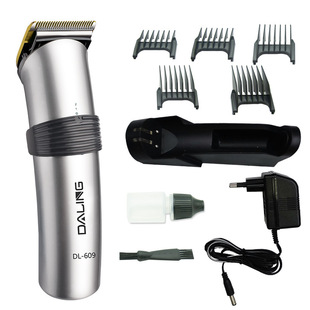 Cross-border Daling professional barber scissors high-power anti-pinch hair power push scissors titanium steel cutter head lithium battery Long Endurance