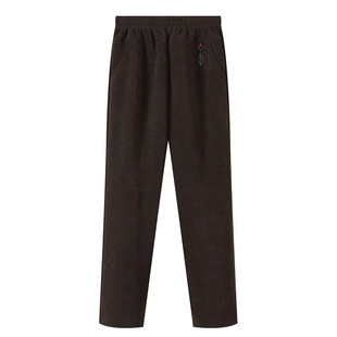 Mom's Corduroy Pants Autumn Outer Wear Pants Middle-aged Women's Pants Autumn and Winter fleece-lined Casual Pants Plus Large Size