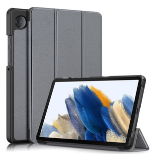 Подходит для нового плоскопанельного защитного чехла Samsung Tab A9 X115 Caster складывающийся втрое однотонный защитный чехол с твердой оболочкой 8 дюймов