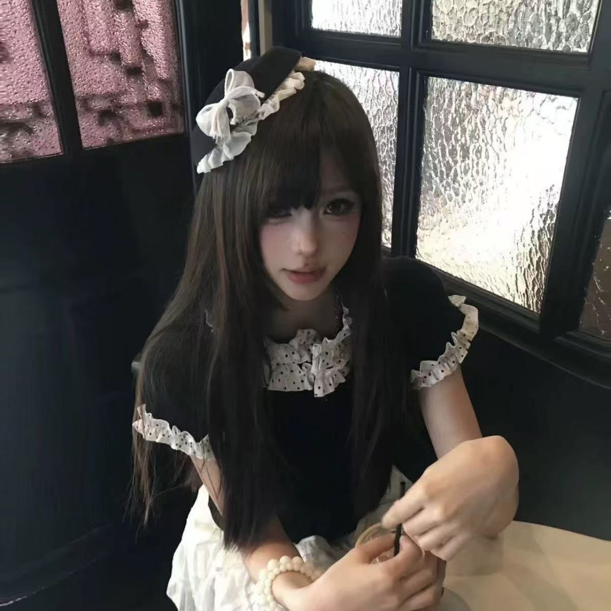 Island Diary ~ Ins-style bow-knot fox ear headband hat, new summer style, sweet and cute sun protection hat for women.