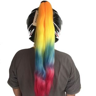 ZGHN112 motorcycle helmet decoration domineering braid ponytail cool dirty braid motorcycle electric car gradient braid