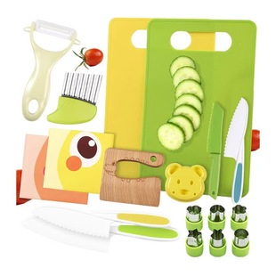Children's knife suit kindergarten early education children's plastic kitchen utensils knife does not hurt the hand saw tooth cake holder knife fruit knife